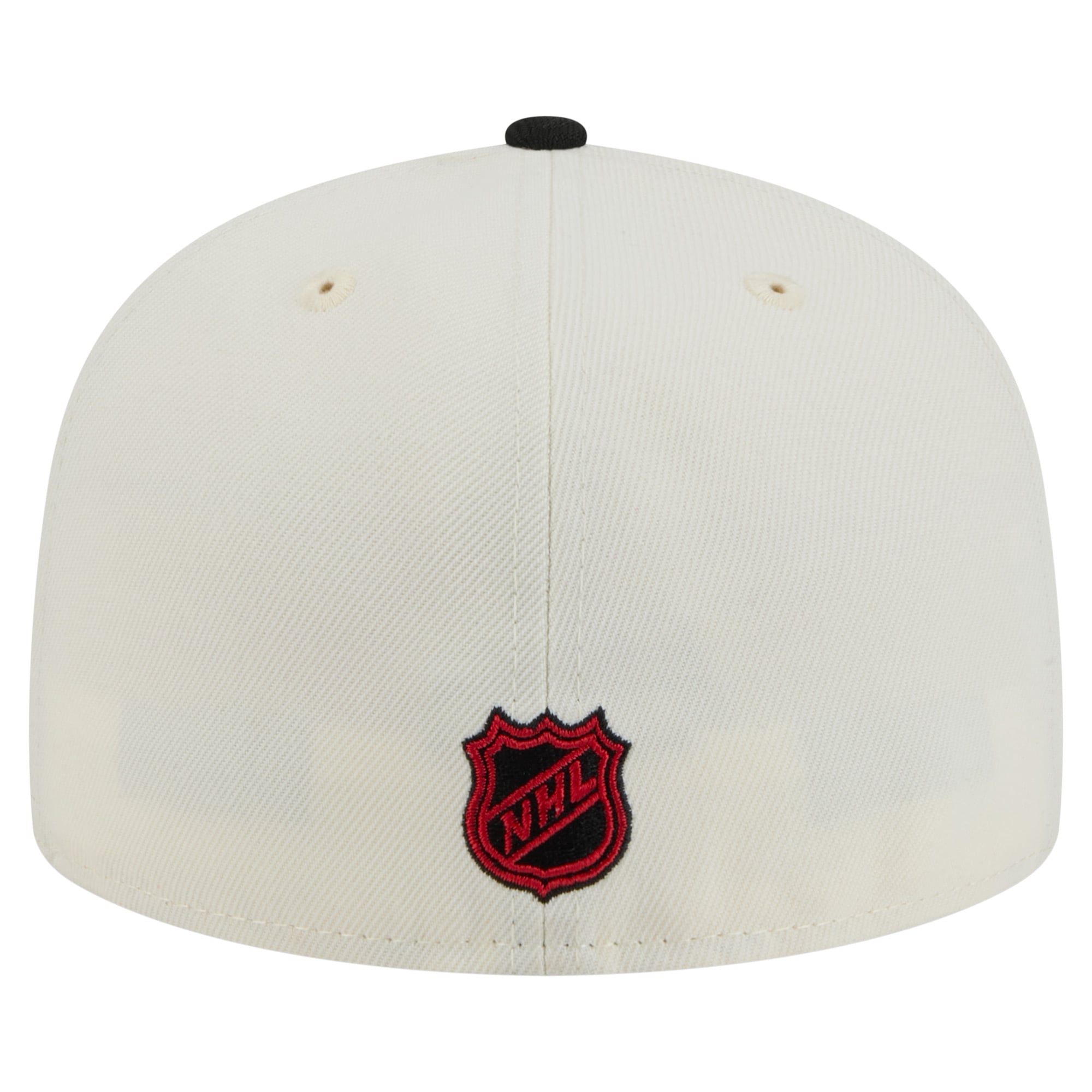 Men's New Era White Chicago Blackhawks Chrome Two-Toned 59FIFTY Fitted Hat